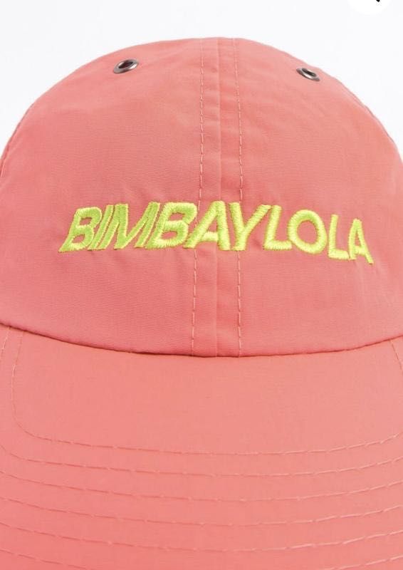 Нова  помаранчева кепка коралова бейсболка з жовтим лого bimba y lola