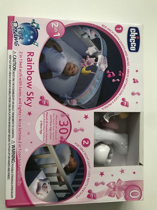 Chicco Panel na lozeczko Rainbow Sky dla dziewczynki