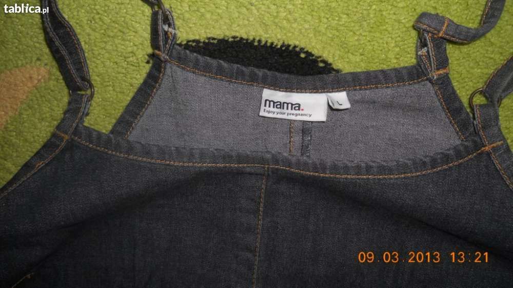 sukienka ciążowa jeans firmy MAMA rozm. ok 42 L