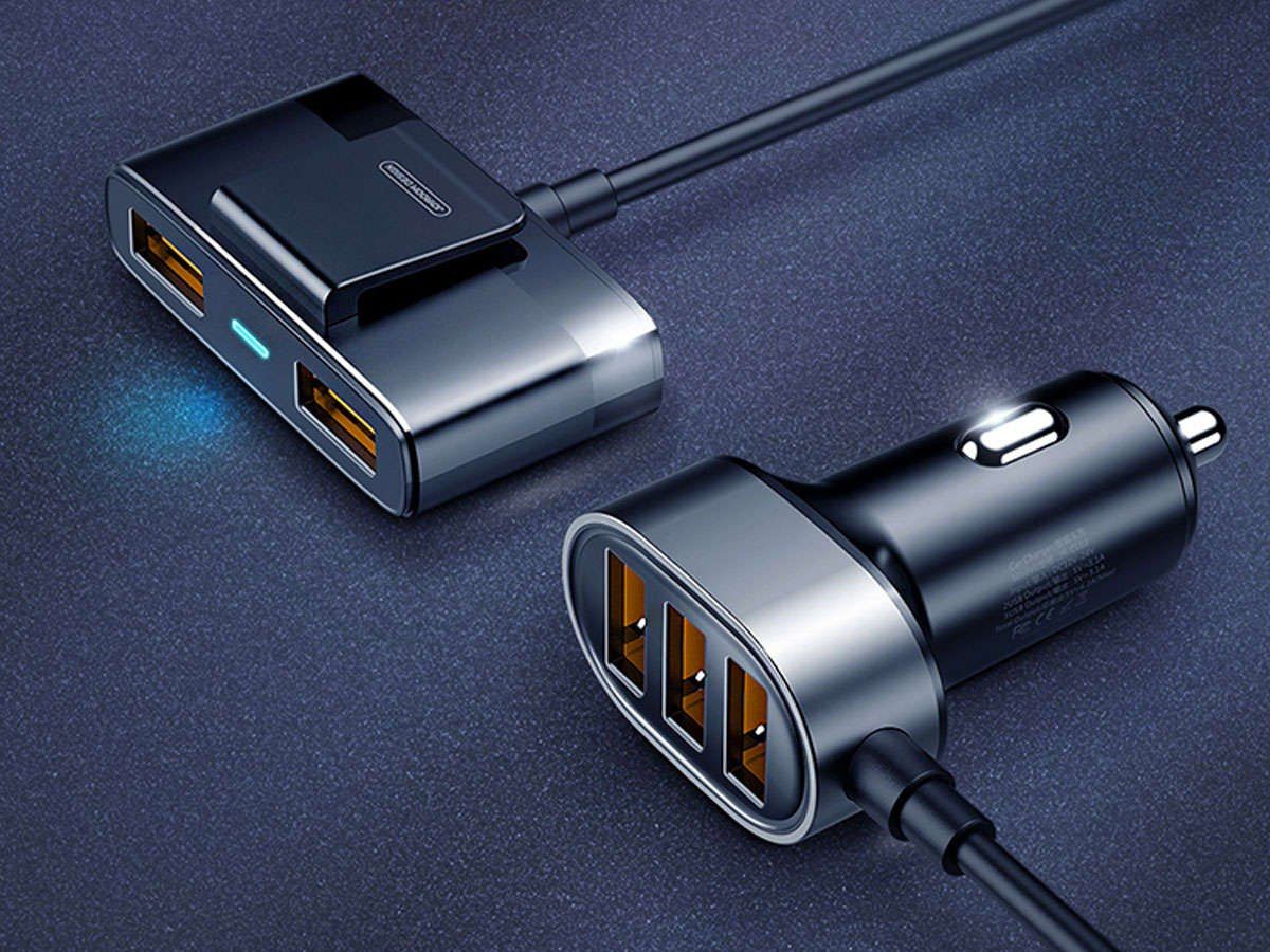 Ładowarka samochodowa JOYROOM rozdzielacz 5x USB 1.5m 6.2A