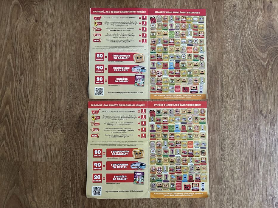 2 Albumy z naklejkami Gang Biedroniaków