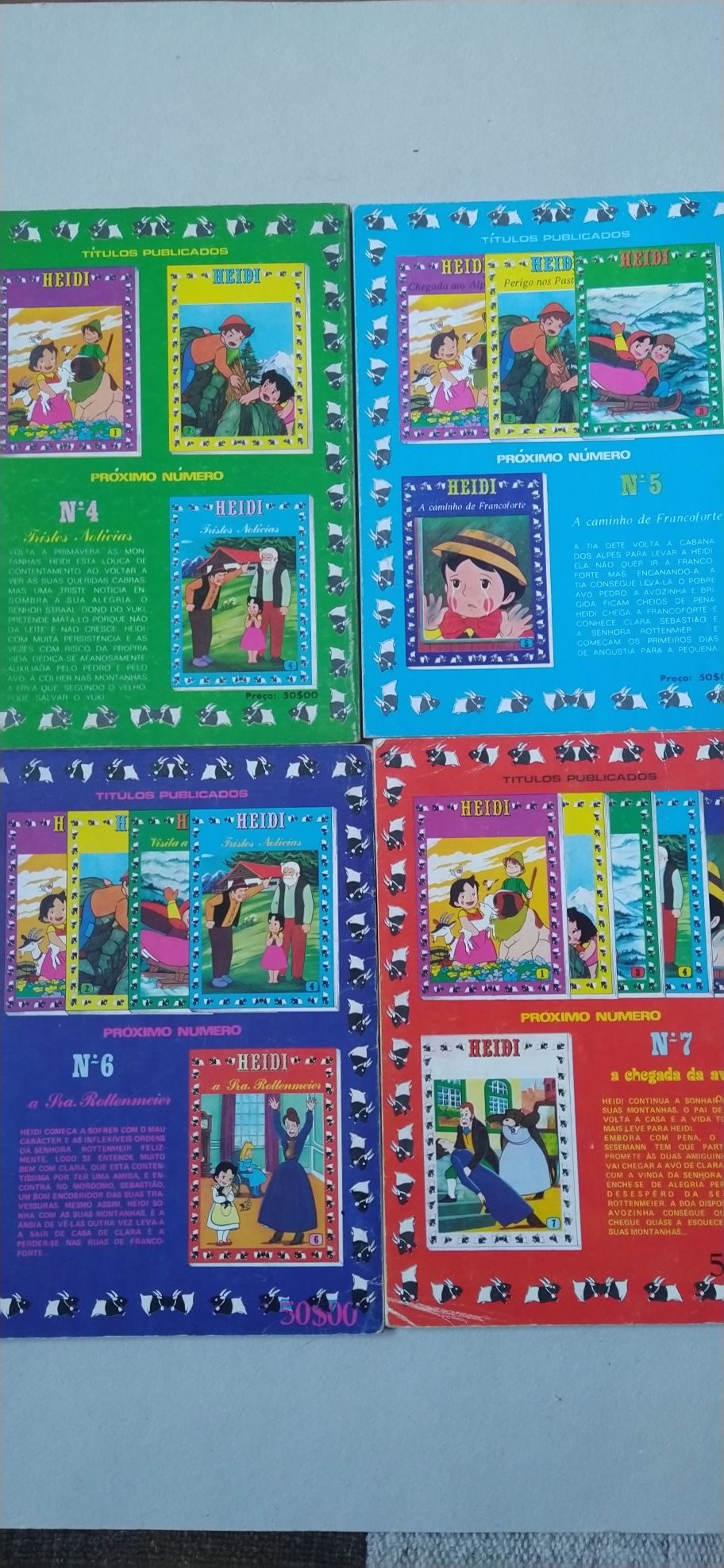6 livros BD da Heidi