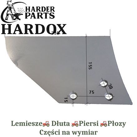 Odkładnia przedpłużka Kuhn HARDOX 618114/P części do pługa 2X lepsze