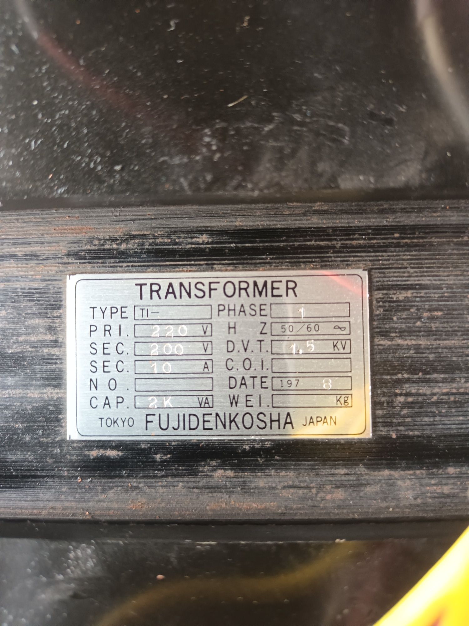 Transformator sieciowy 1.5 KV