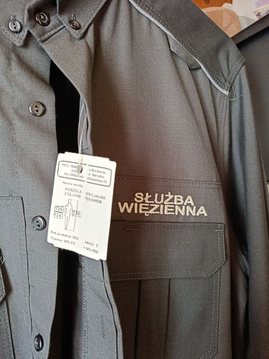 Służba więzienna koszula z długim rękawem