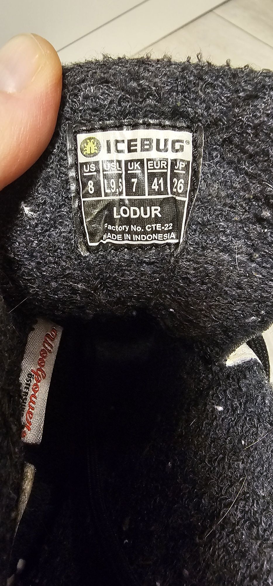 Buty zimowe IceBug LODUR , śniegowce -30°C, rozmiar 41 wkładka 26cm