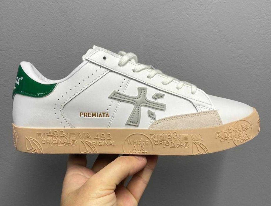 Унисекс кожаные кроссовки Premiata Steven шкіряні кросівки премиата