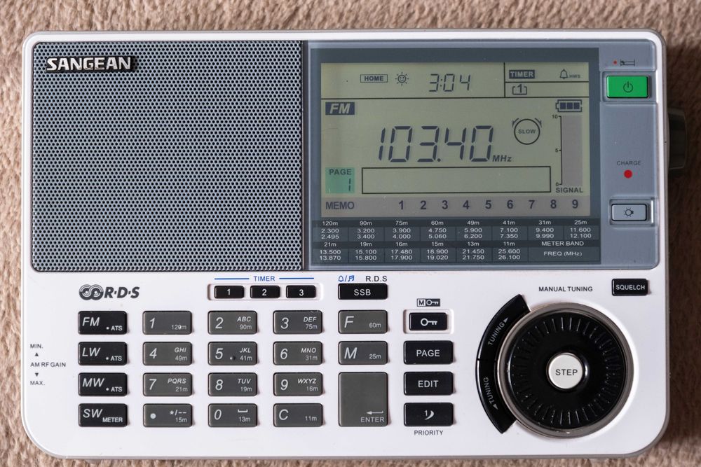 Радиоприёмник Sangean ATS-909X FM, AM, SSB Полный комплект, как новый