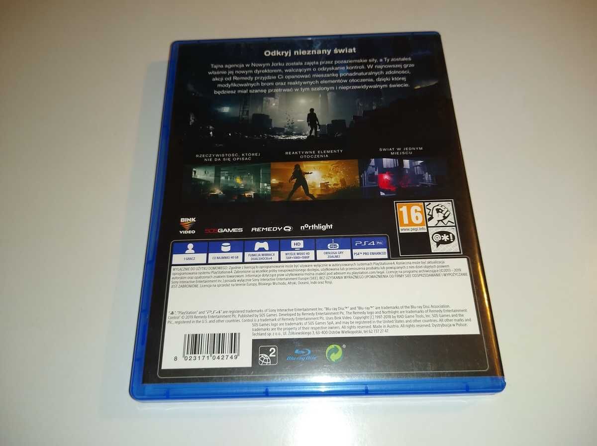 Control Ps4 polska wersja bez rys