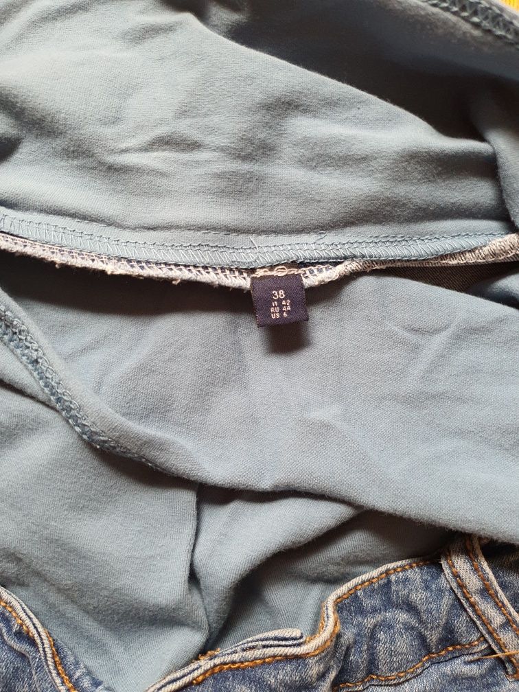 Spodenki ciążowe jeansowe, Kiabi, króciutkie, rozmiar 38, jak nowe