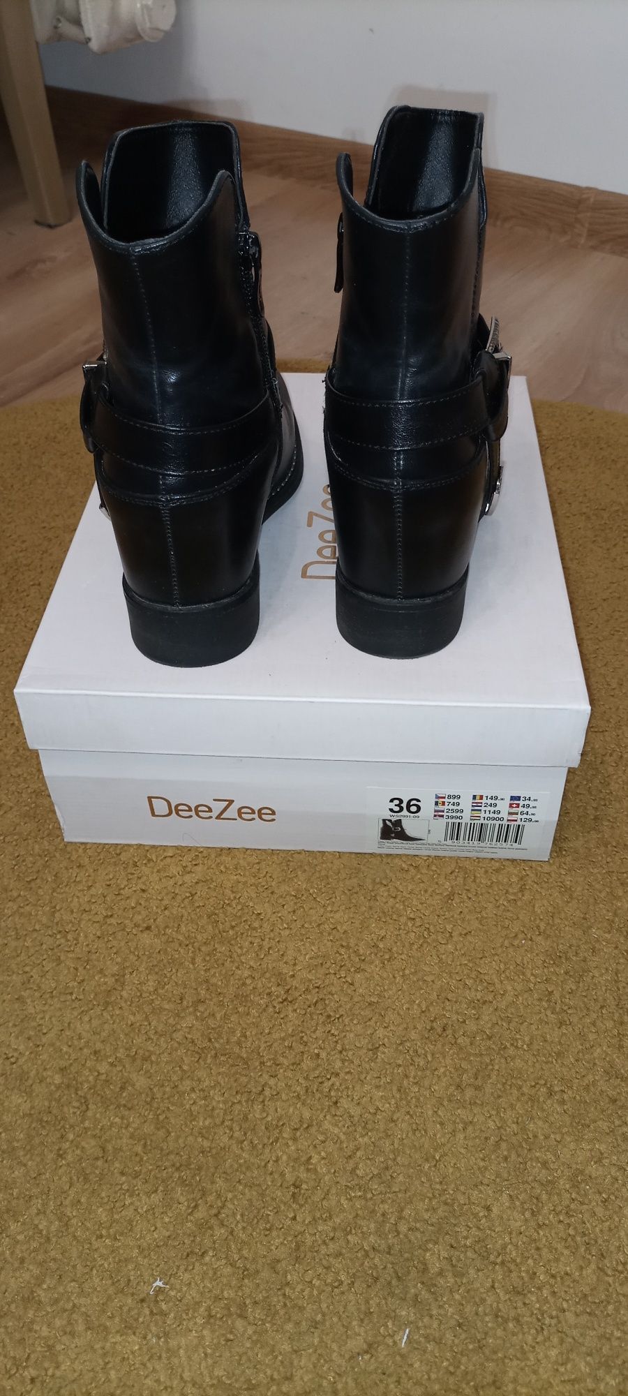 Botki 36 czarne deezee