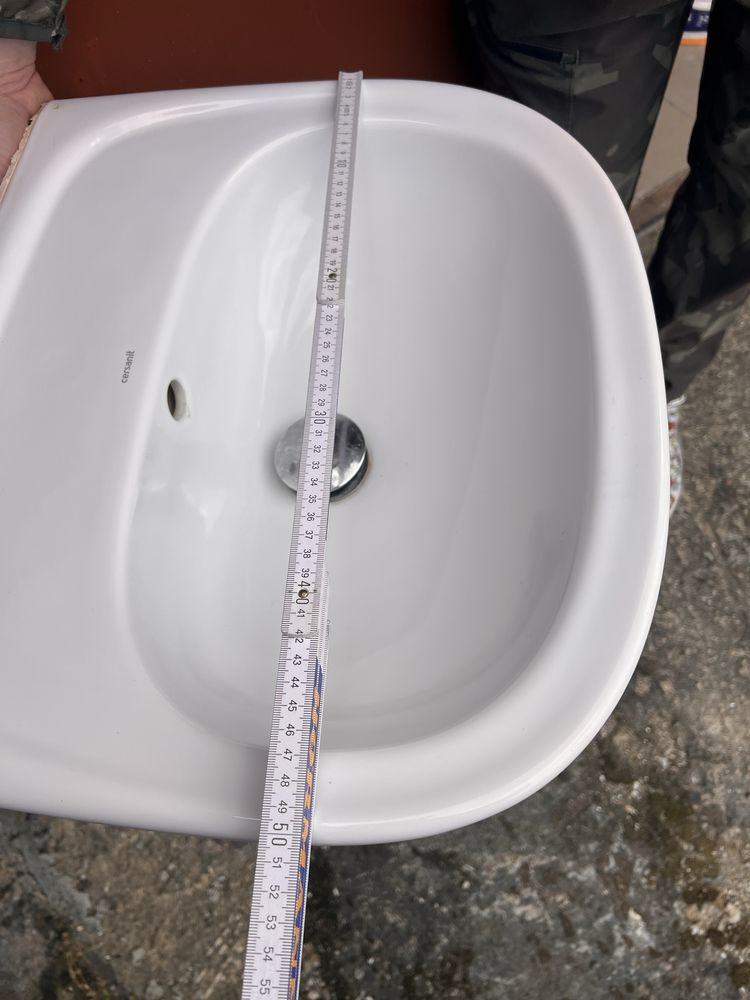 Cersanit zlew i noga ceramiczna 50cm