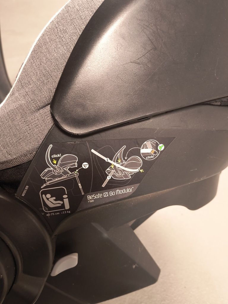 Zestaw BeSafe iZi Modular i-Size, baza ISOFIX, nosidło, fotelik