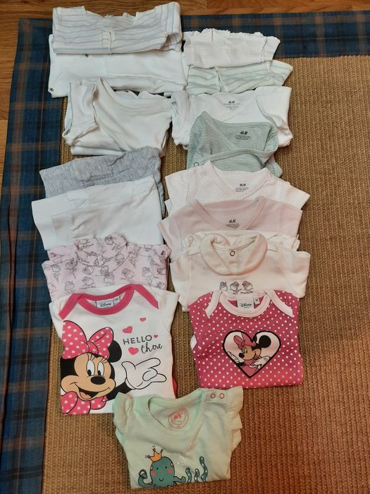 Bodies e peças interiores à escolha 0-9 meses