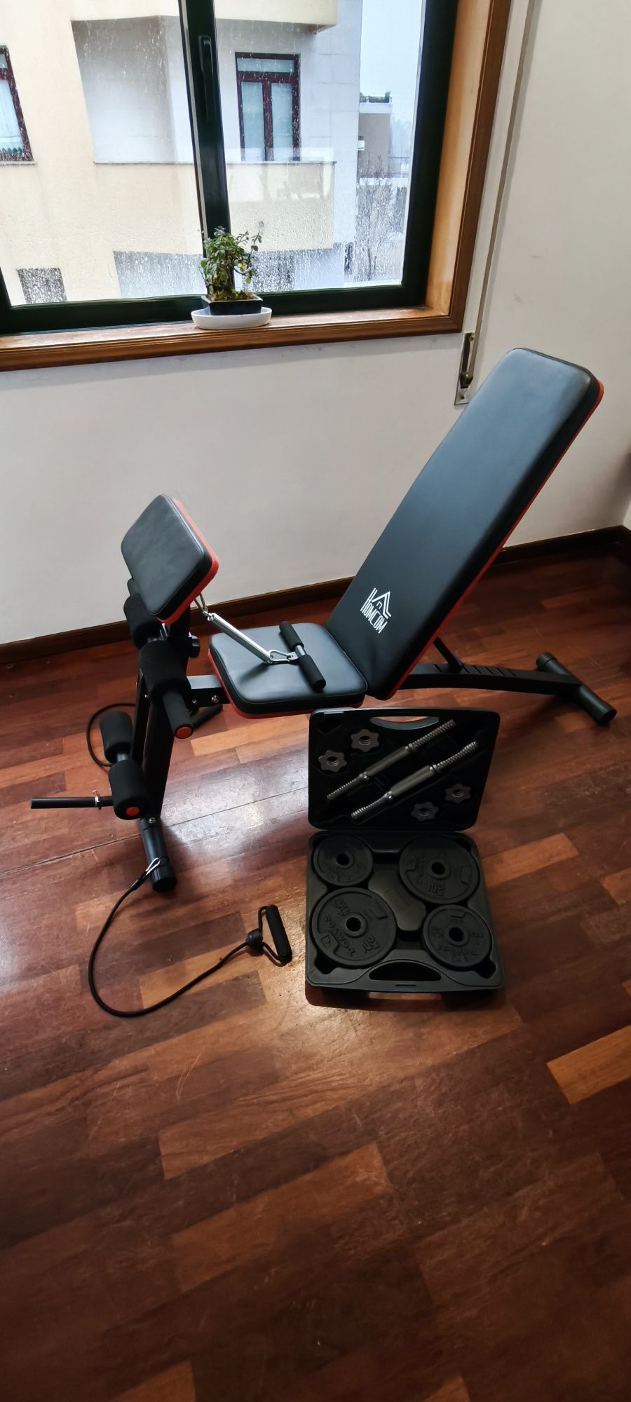 Pesas e multifuncional para exercícios