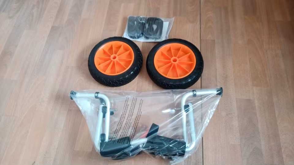 NOWY składany wózek kajakowy na kółkach DUŻY udźwig 113 KG