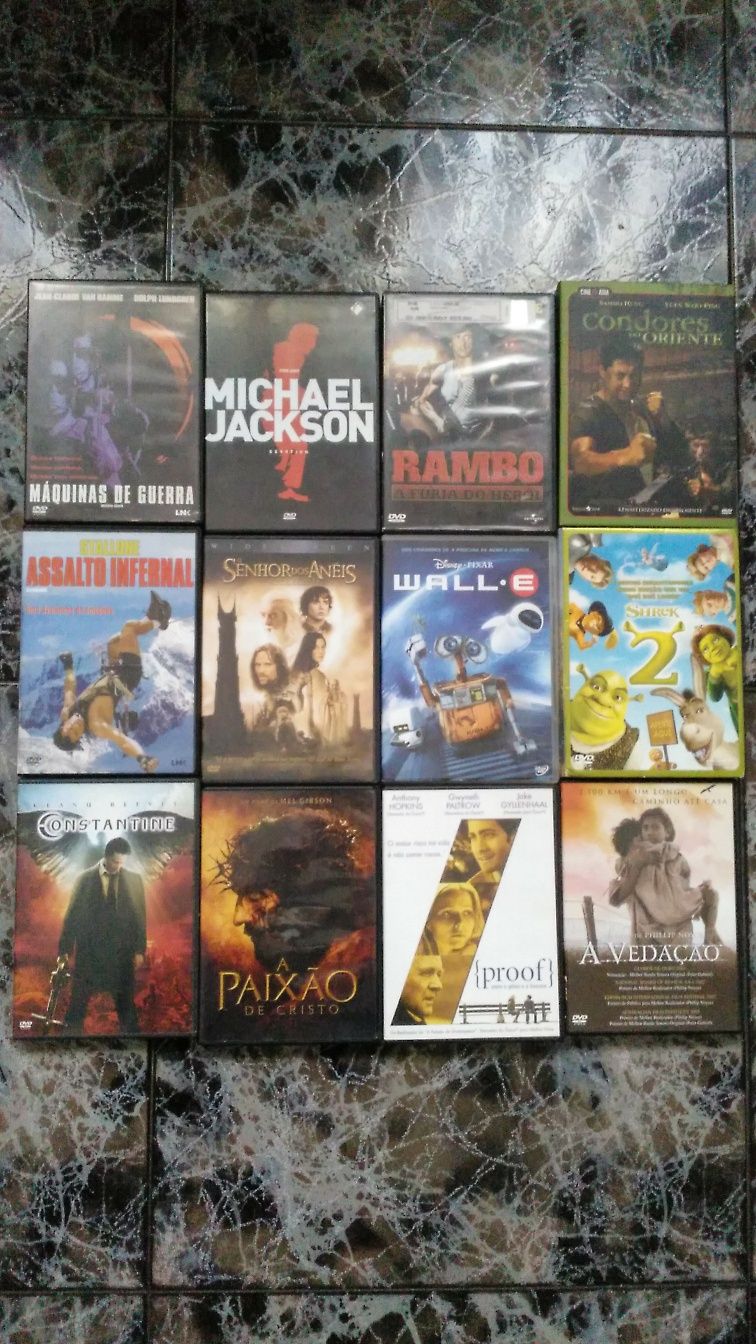 60 DVDs originais 3 euros cada