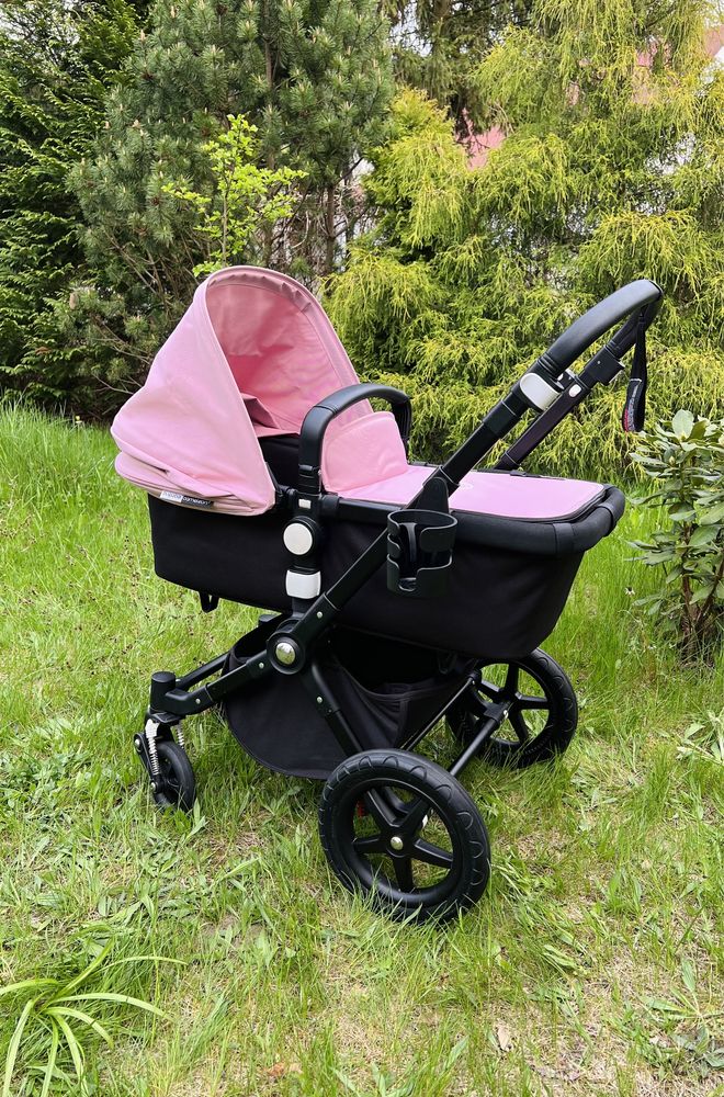 Wozek Bugaboo Cameleon 3 rozowy czarny gondola spacerowka