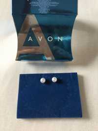 Kolczyki okrągłe perełki Avon
