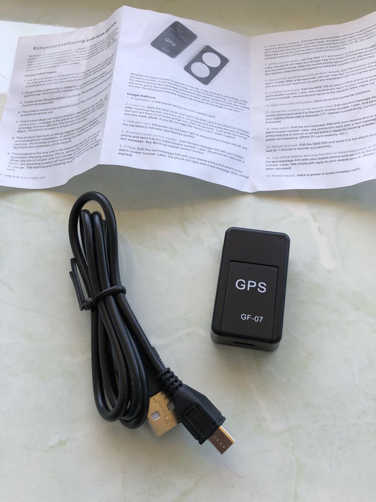 Мини GPS трекер с микрофоном оригінал, навігатор GF-07 міні
