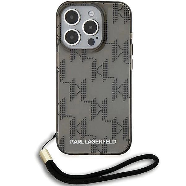 Etui Karl Lagerfeld IML Mono KL Pattern & Cord na iPhone 15 Pro Max -