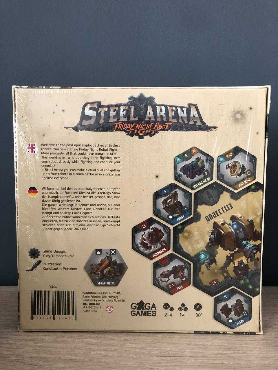 Steel Arena jogo de tabuleiro