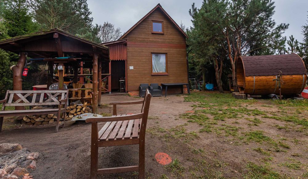 Wolna sobota 11.10 Domek Sauna i Działka w Dąbrówce pod Lublinem ogn