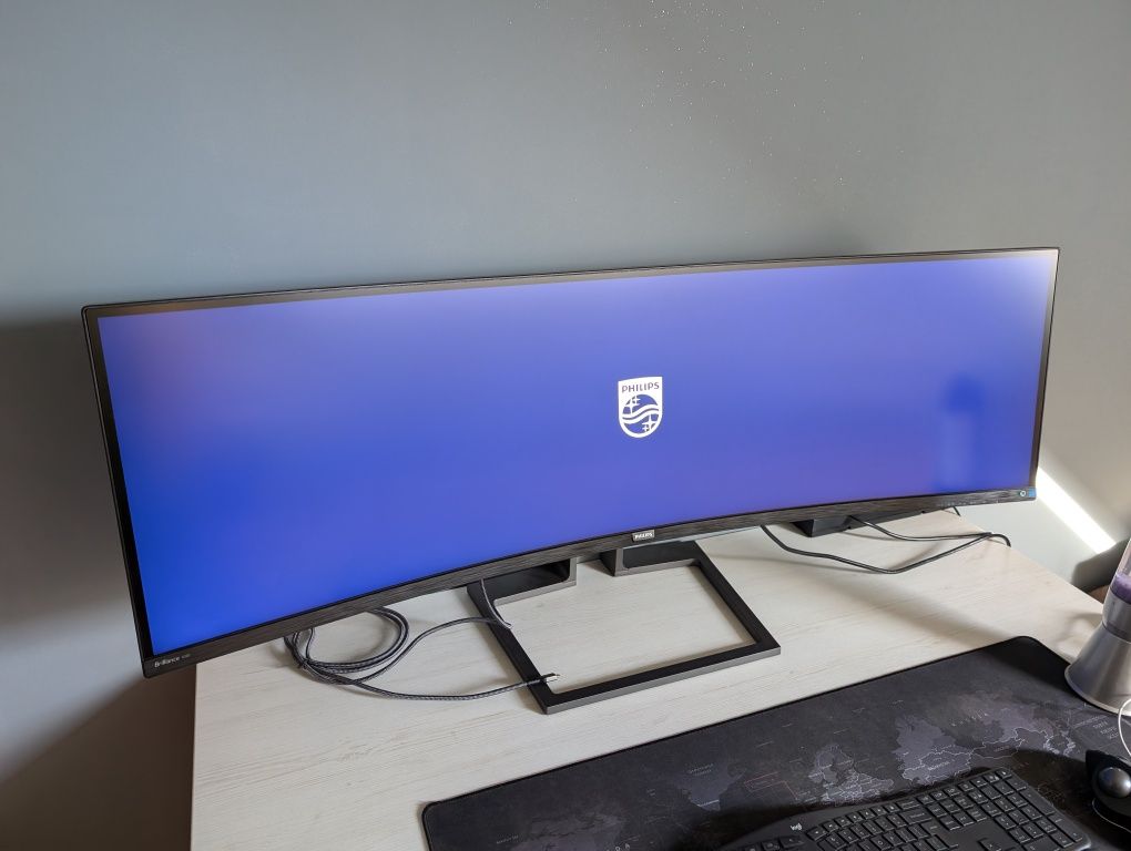 OKAZJA Monitor 32:9 PHILIPS Brilliance 498P9 48.8" 5120x1440px Curved