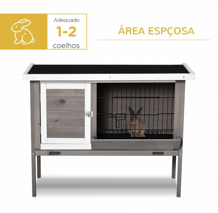 Gaiola coelho Madeira, coelheira - NOVO - PORTES GRÁTIS