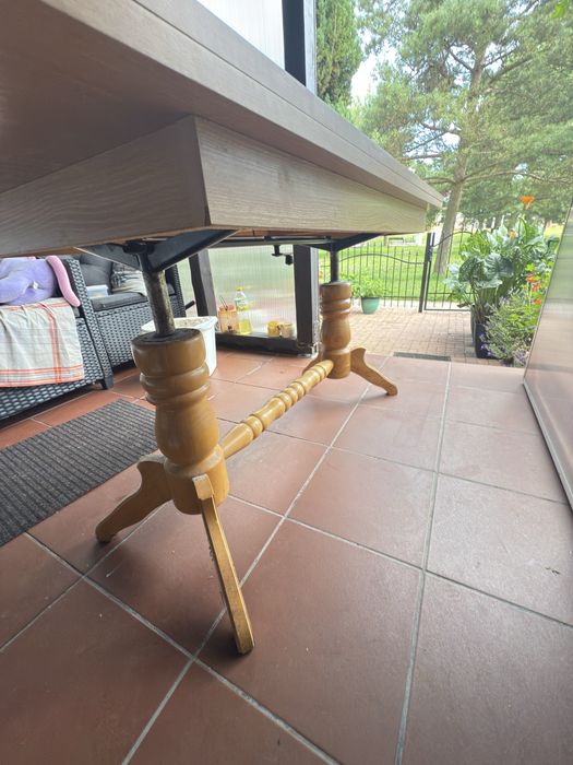 Stół do jadalni kuchni drewniany rozkładany duży reg.Wys. Kościerzyna