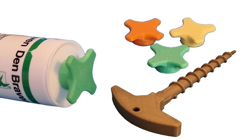 Zestaw czyszczenia dysz kartuszy mas silikonu akrylu z zakrętkami  PL