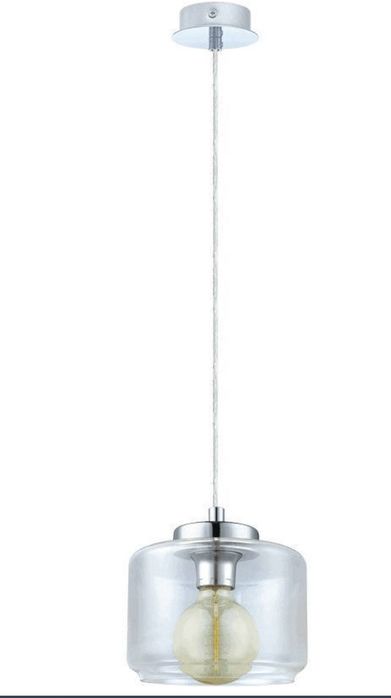 Lampa sufitowa wisząca Eglo Brixham przeźroczysty klosz