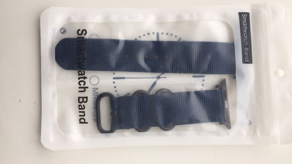 Ремешок apple watch 42/44 mm синий