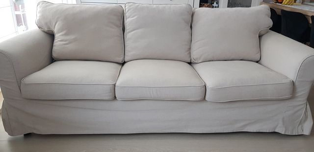 Sofa 3-osobowa EKTORP IKEA z pokrowcem