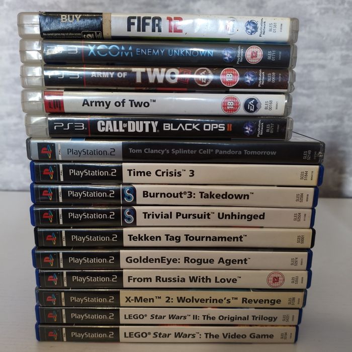 Лот Игровые диски приставка sony playstation 2 3