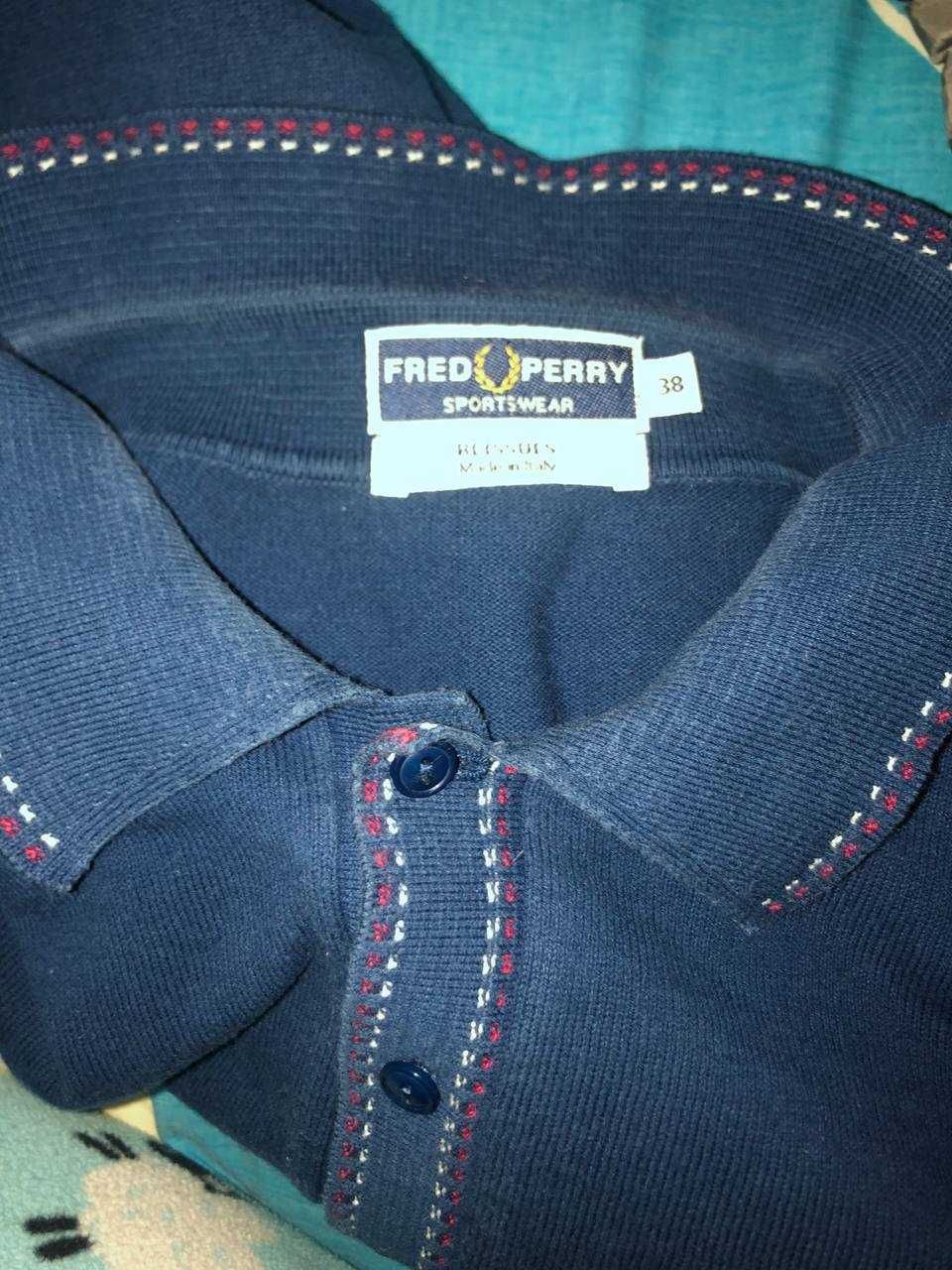 поло лонгслив  Fred Perry Италия винтаж