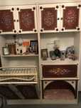 Móveis antigos com pinturas a óleo originais
