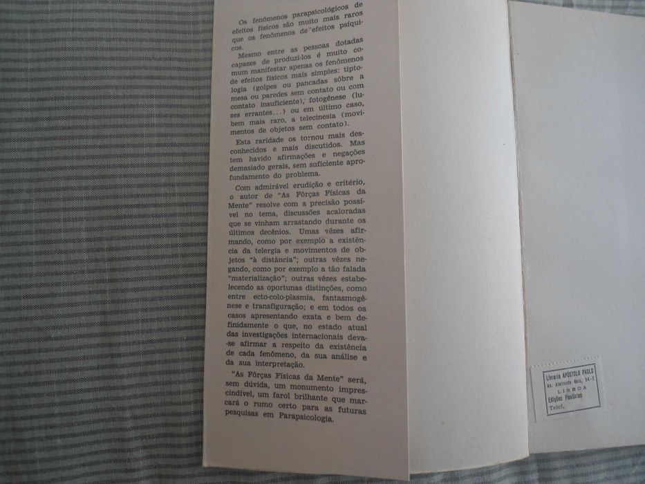 As forças físicas da mente (Tomo 2) de Oscar G. Quevedo