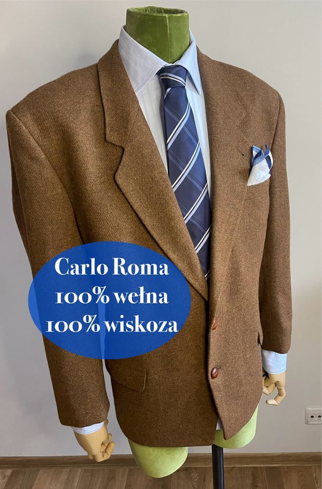 Martnarka włoska Carlo Roma 54 100% wełna