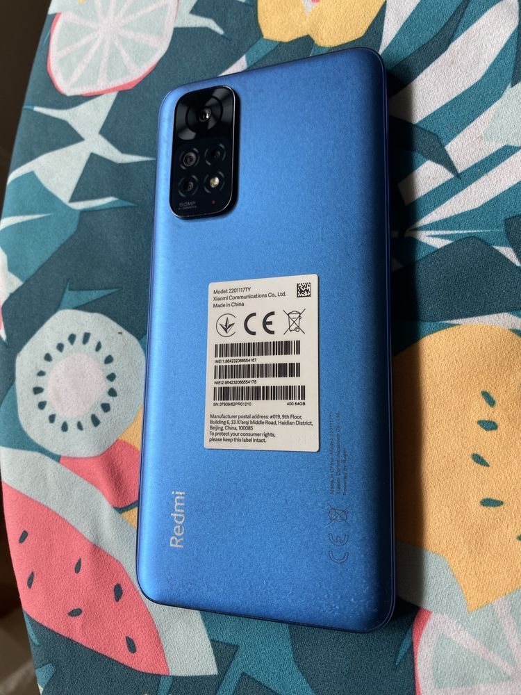 Redmi Note 11, capa e vidro novo