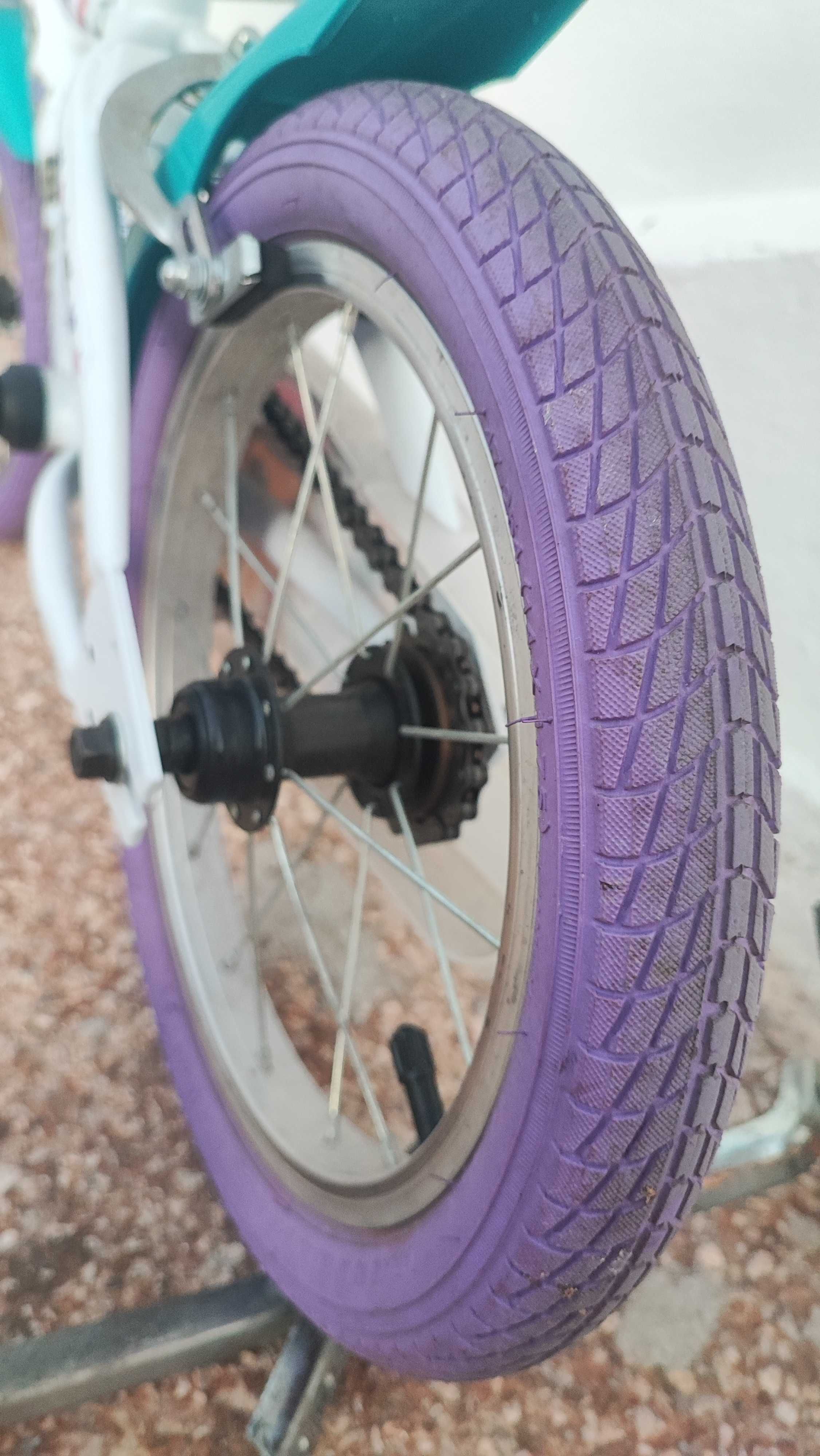 Bicicleta menina 4-7 anos roda 14 polegadas