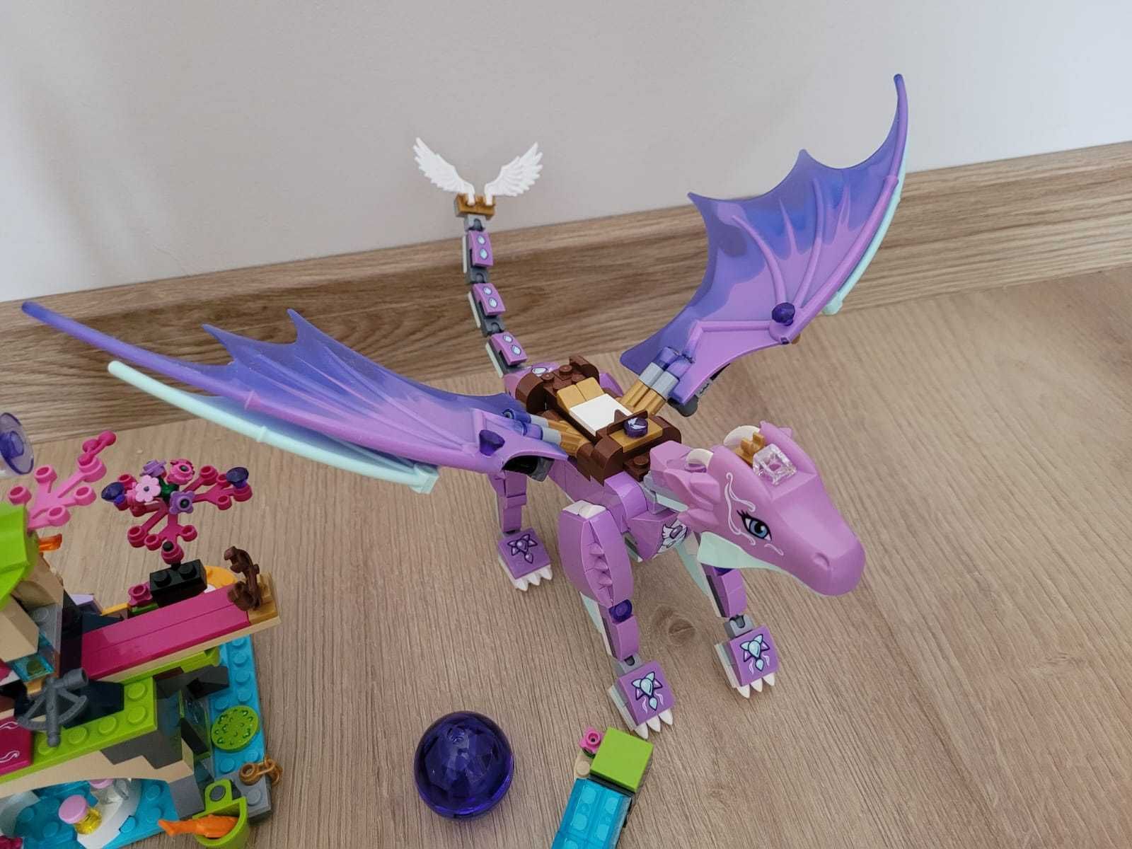 LEGO elves 41178 świątynia smoka, fioletowy smok