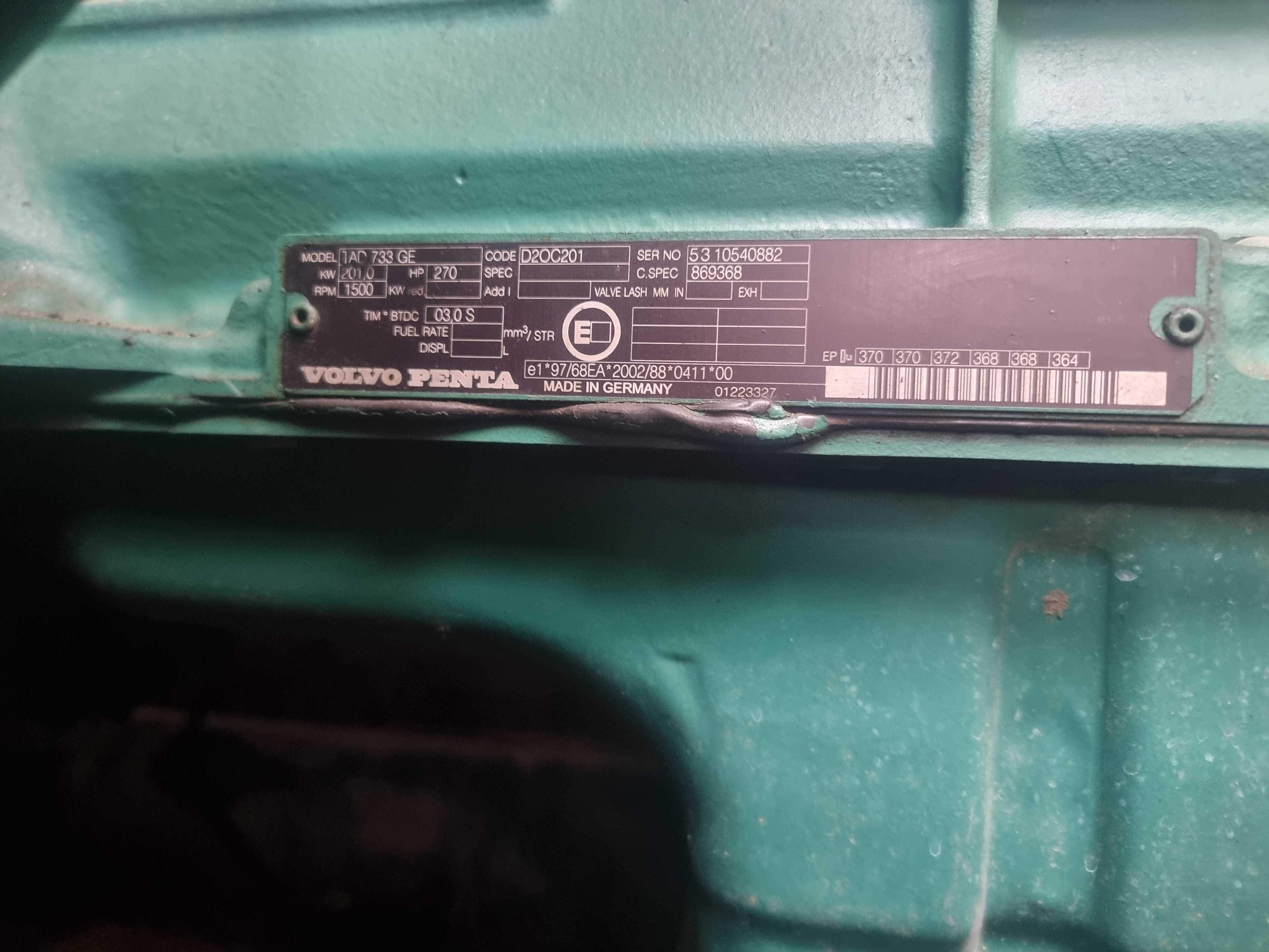 Gerador 200kVA (PRP) | 220kVA (LTP) 230V/400V 50Hz Volvo Penta