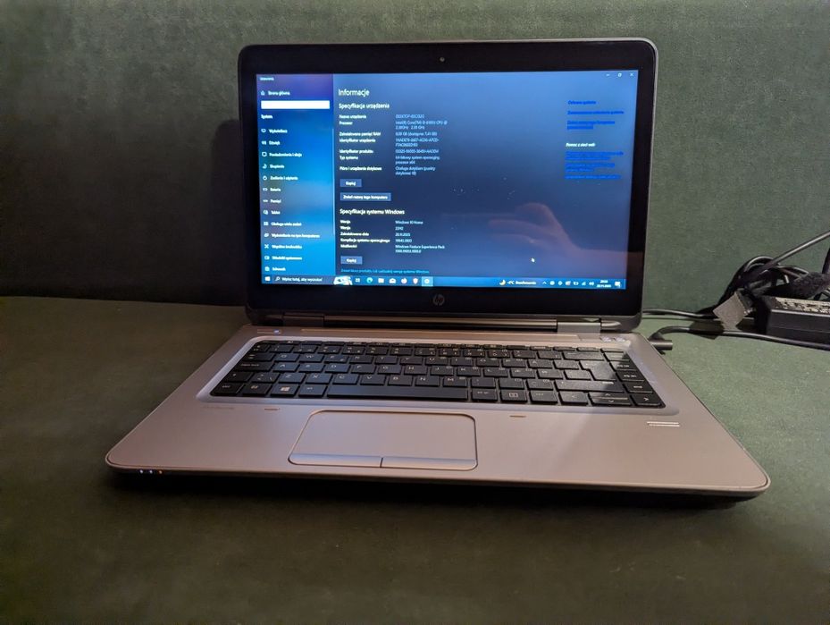 Laptop HP dotykowy ekran IPS FullHD 8gb ram i3 6gen 120Gb ssd nvme