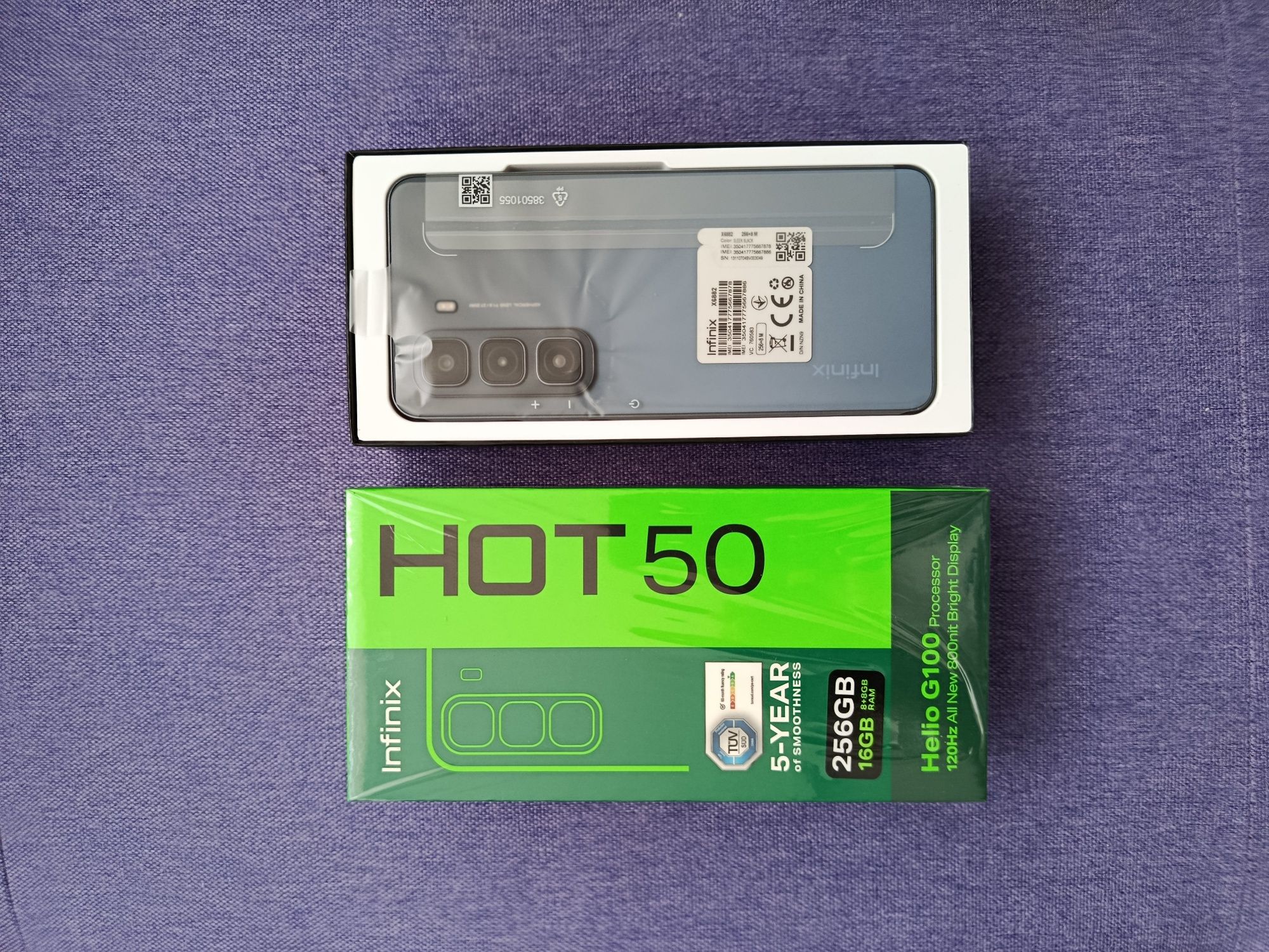 Infinix Hot 50 8/256Gb NFC Black Новый