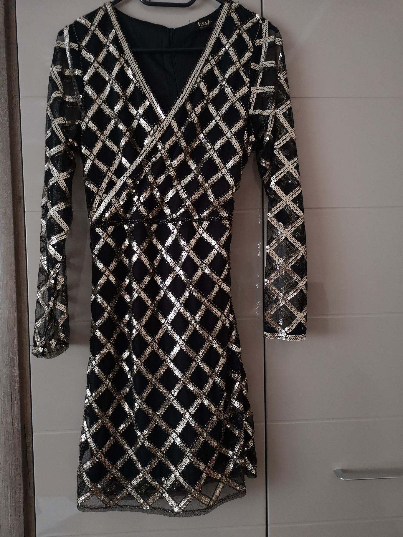 Piekna sylwestrowa sukienka S/M