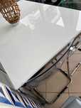 Mesa cozinha 1,35mX0,85m com 4 cadeiras acrílico