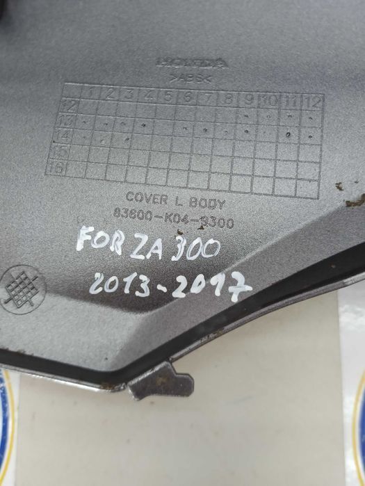 Lateral Honda Forza 300cc 2013/2017