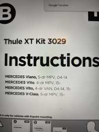 Kit dopasowujący Thule 3029 Mercedes