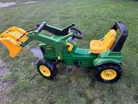 traktorek dziecięcy na pedały john deer koła gumowe pompowane